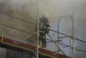 Dachstuhlbrand Koeln Poll Geislarerstr P254